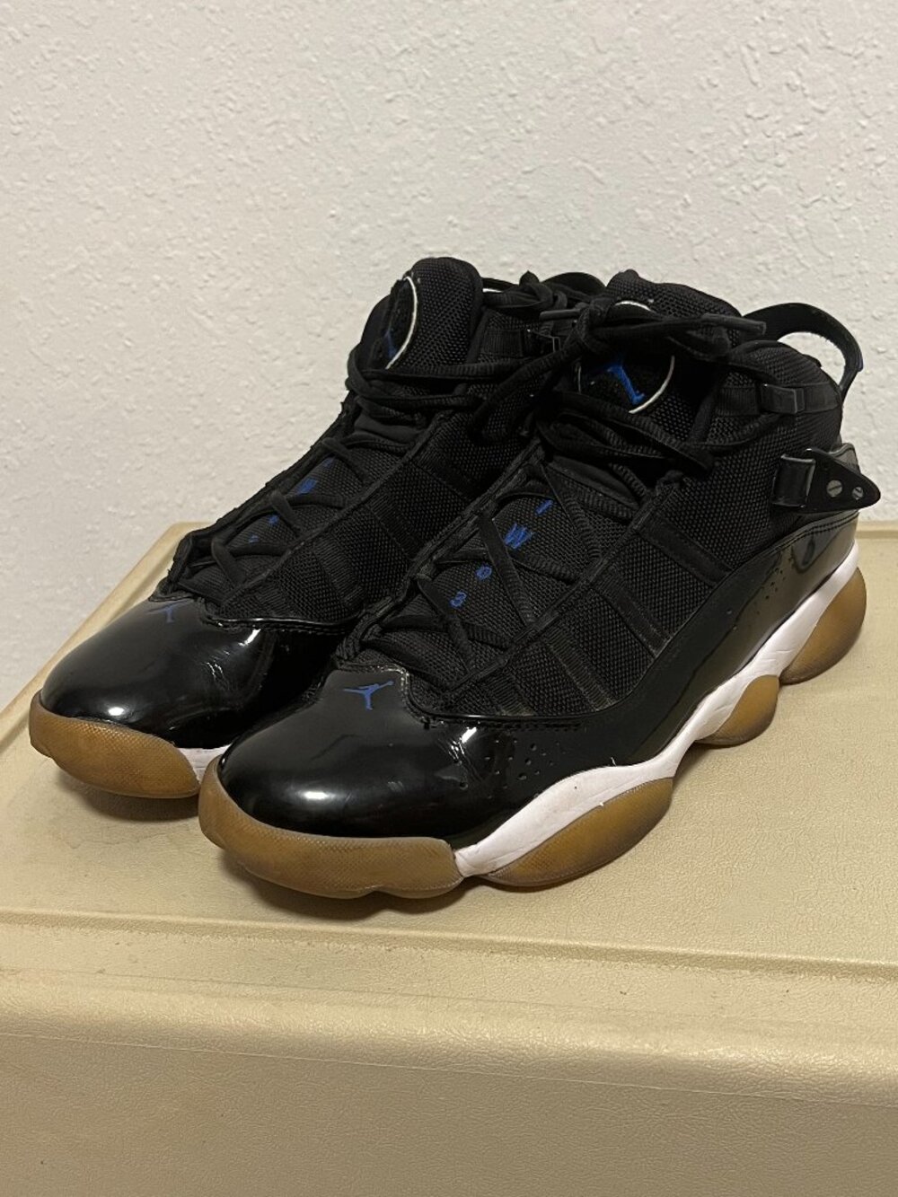 Nike Air Jordan 6 Ring Space Jam Shoes 322992-016 Black Sneakers Men's size 9.5